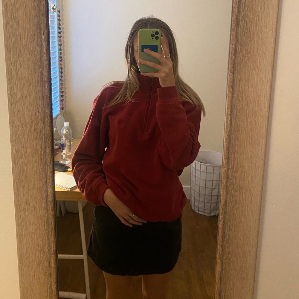 IZOD oversized quarter-zip sweatshirt